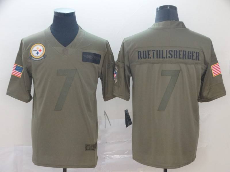 Pittsburgh Steelers Olive Salute To Service NFL Jersey