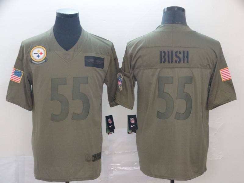 Pittsburgh Steelers Olive Salute To Service NFL Jersey