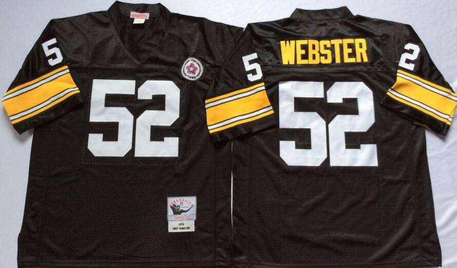Pittsburgh Steelers Black Retro NFL Jersey