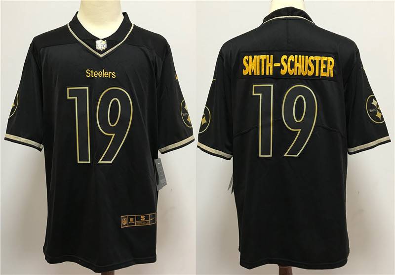 Pittsburgh Steelers Black Gold Retro NFL Jersey