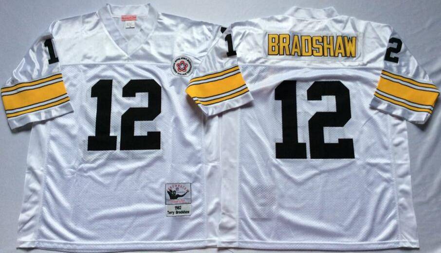 Pittsburgh Steelers White Retro NFL Jersey