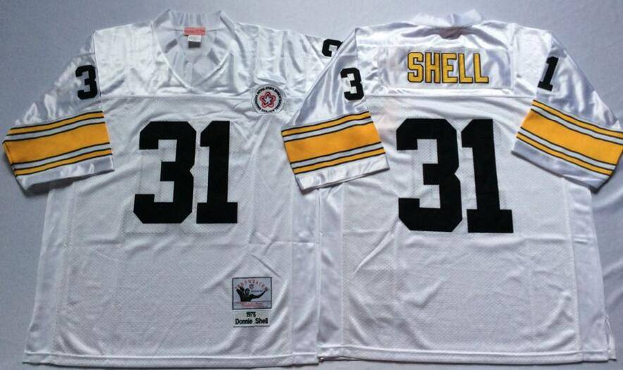Pittsburgh Steelers White Retro NFL Jersey