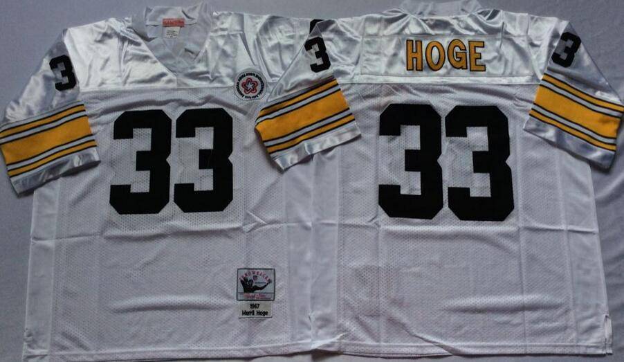 Pittsburgh Steelers White Retro NFL Jersey