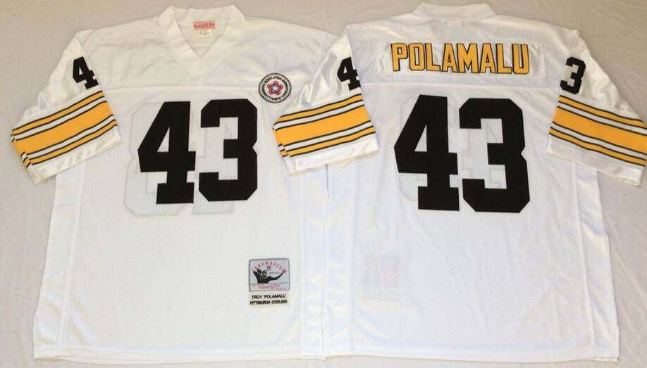 Pittsburgh Steelers White Retro NFL Jersey