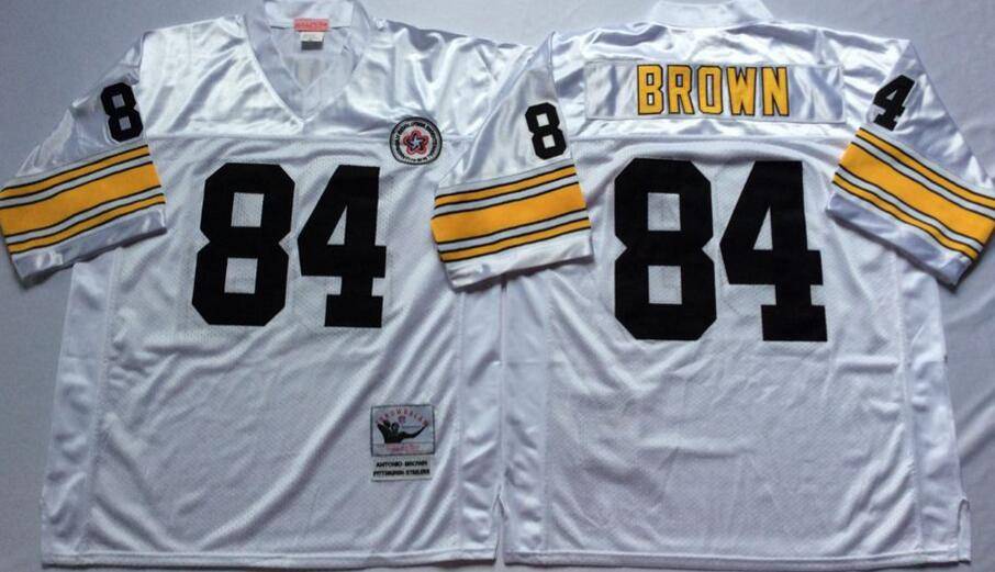 Pittsburgh Steelers White Retro NFL Jersey