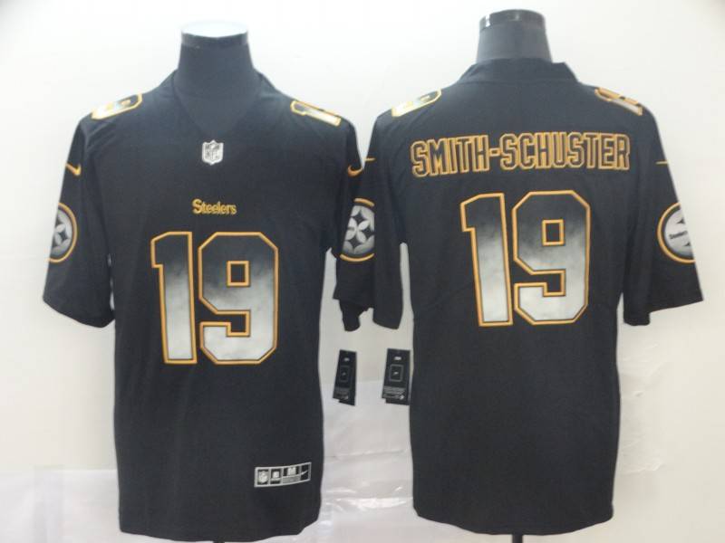 Pittsburgh Steelers Black Smoke Fashion NFL Jersey