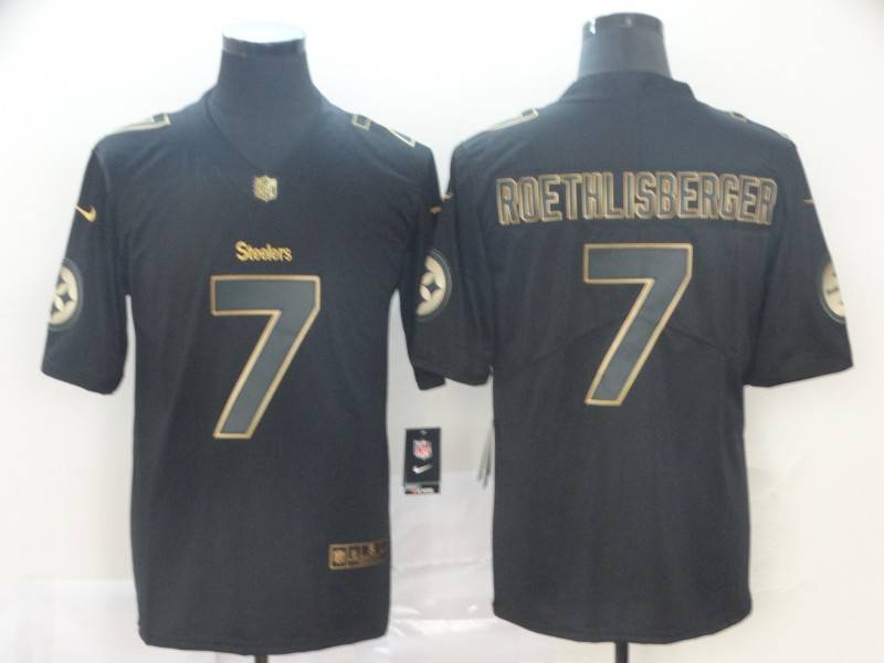 Pittsburgh Steelers Black Gold Vapor Limited NFL Jersey