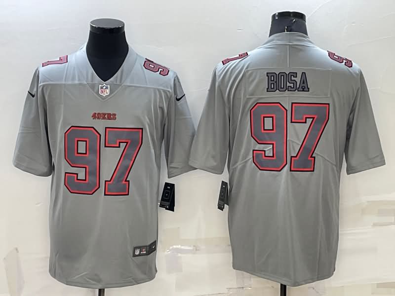 San Francisco 49ers Grey Atmosphere Fashion NFL Jersey