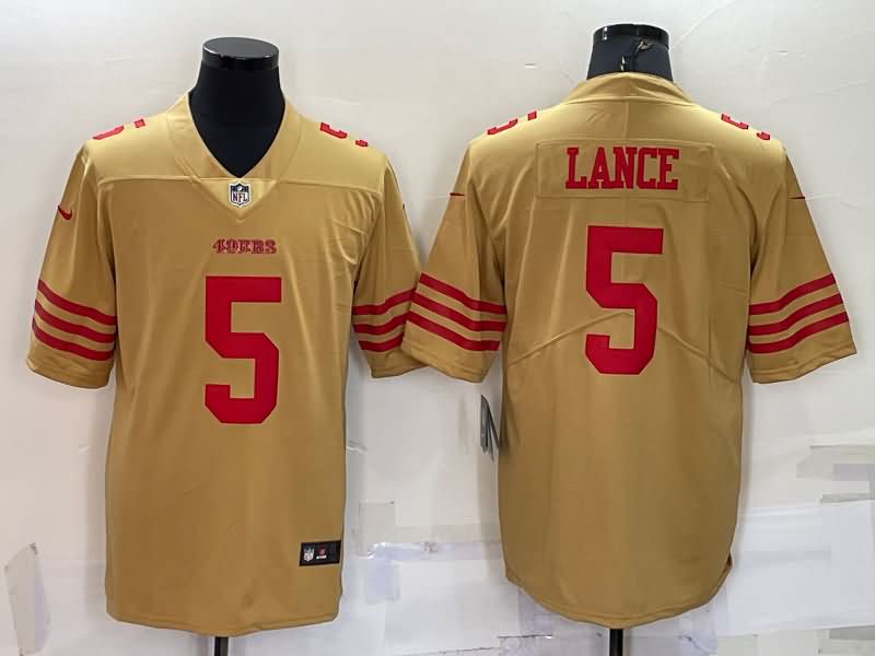 San Francisco 49ers Gold Inverted Legend NFL Jersey 02