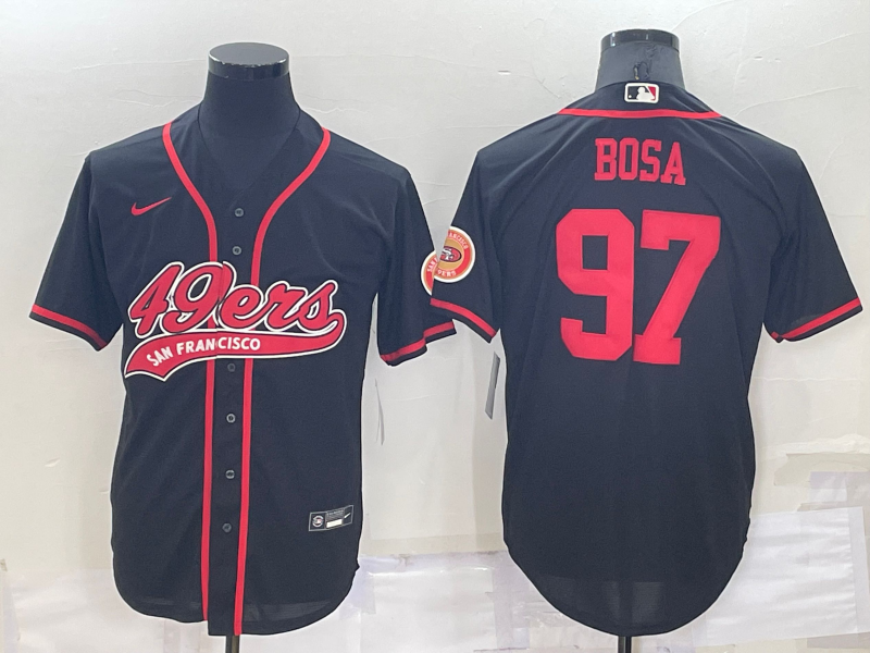 San Francisco 49ers Black MLB&NFL Jersey