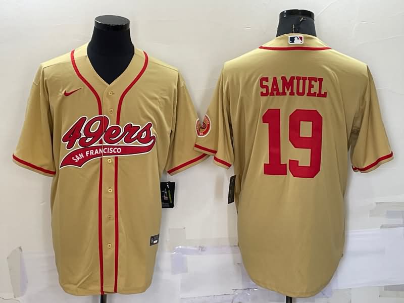 San Francisco 49ers Gold MLB&NFL Jersey