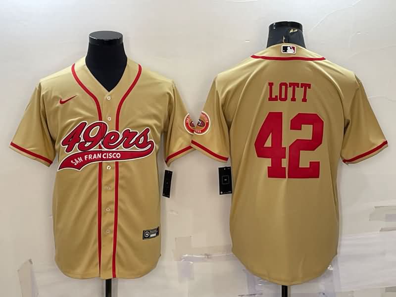 San Francisco 49ers Gold MLB&NFL Jersey