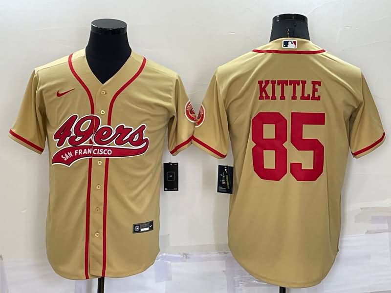 San Francisco 49ers Gold MLB&NFL Jersey