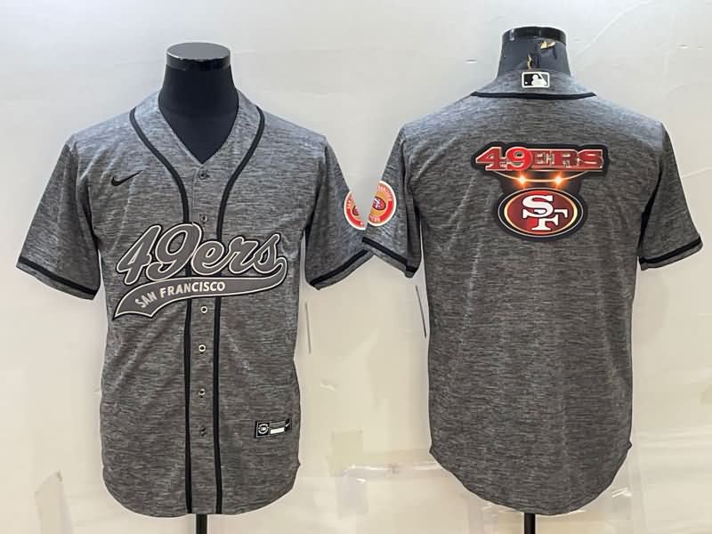 San Francisco 49ers Grey MLB&NFL Jersey