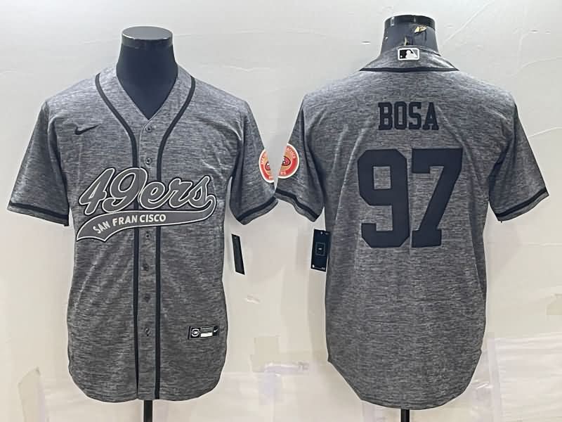 San Francisco 49ers Grey MLB&NFL Jersey