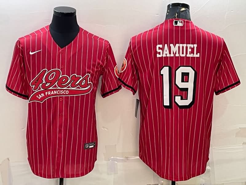 San Francisco 49ers Red MLB&NFL Jersey 03