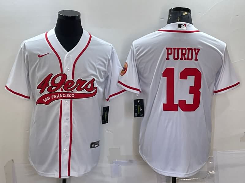 San Francisco 49ers White MLB&NFL Jersey