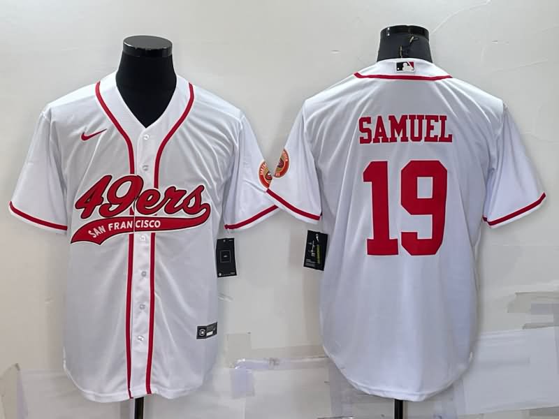 San Francisco 49ers White MLB&NFL Jersey