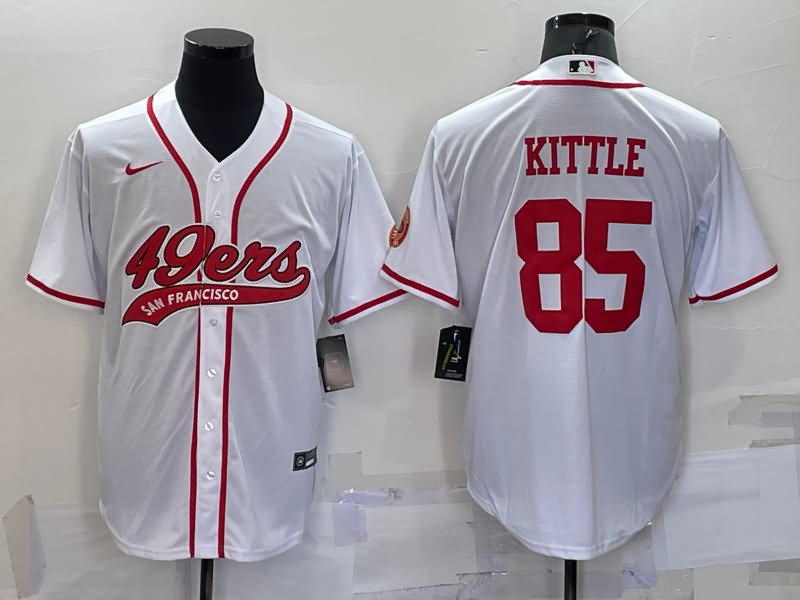 San Francisco 49ers White MLB&NFL Jersey