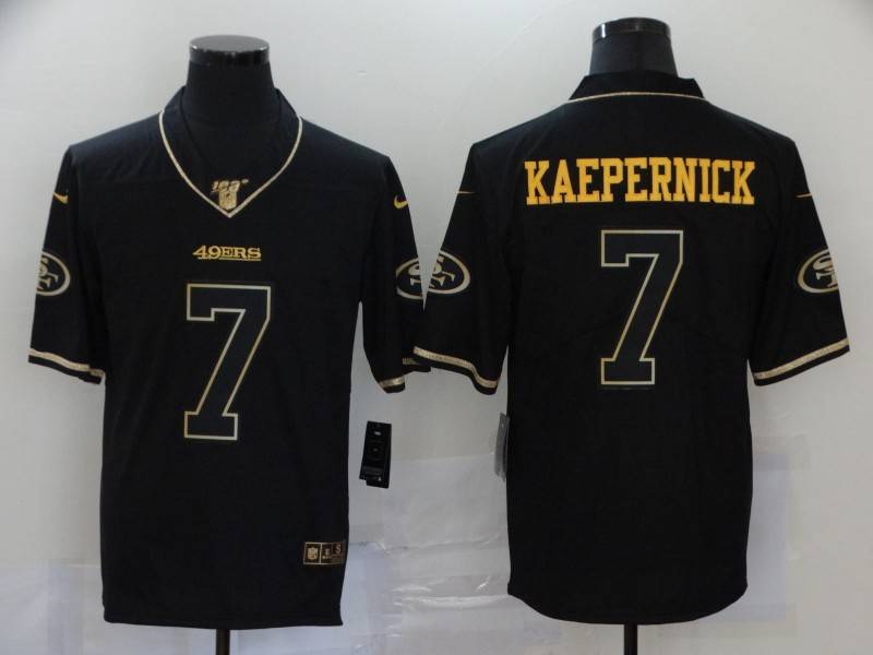 San Francisco 49ers Black Gold Retro NFL Jersey