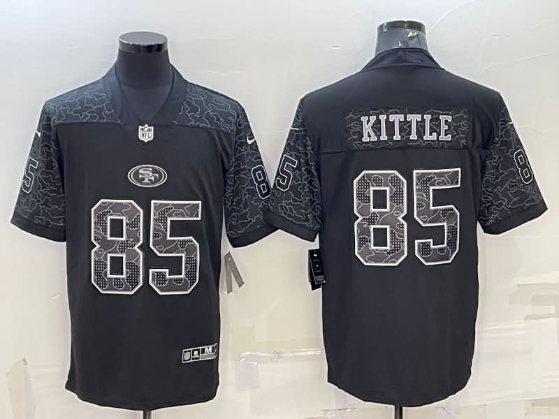 San Francisco 49ers Black RFLCTV NFL Jersey