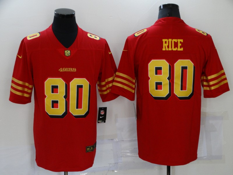 San Francisco 49ers Red Gold NFL Jersey