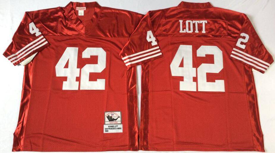 San Francisco 49ers Red Retro NFL Jersey