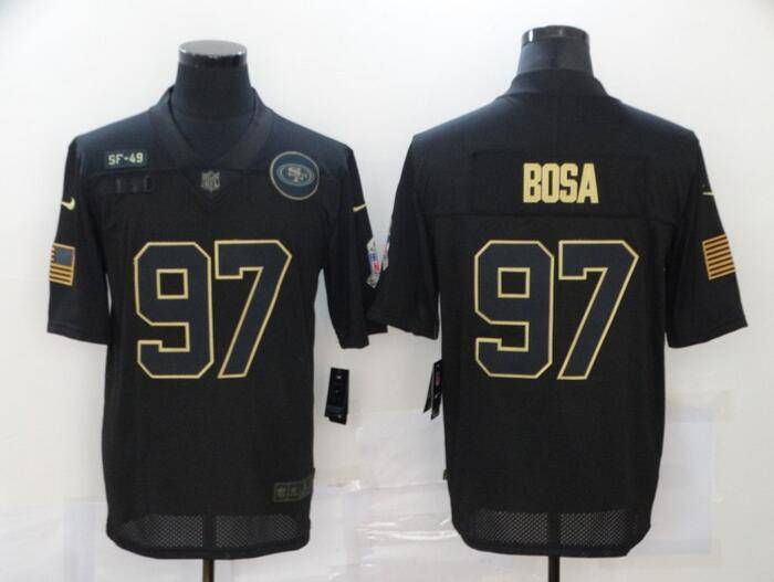 San Francisco 49ers Black Gold Salute To Service NFL Jersey