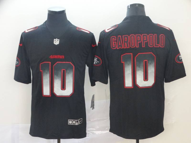 San Francisco 49ers Black Smoke Fashion NFL Jersey