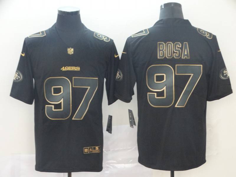 San Francisco 49ers Black Gold Vapor Limited NFL Jersey