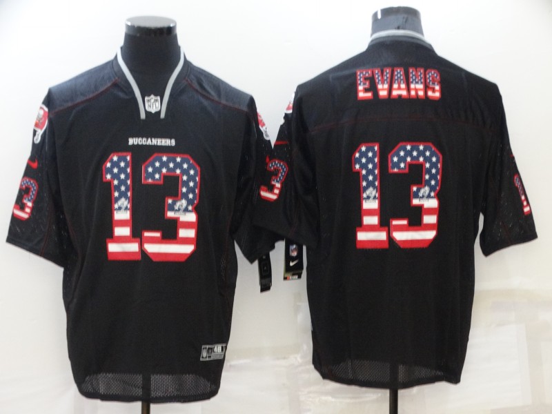 Tampa Bay Buccaneers Black USA Flag NFL Jersey