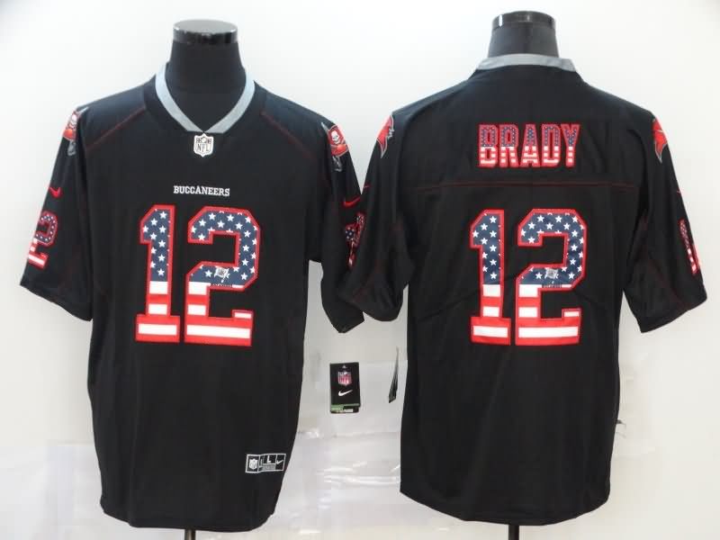 Tampa Bay Buccaneers Black USA Flag NFL Jersey