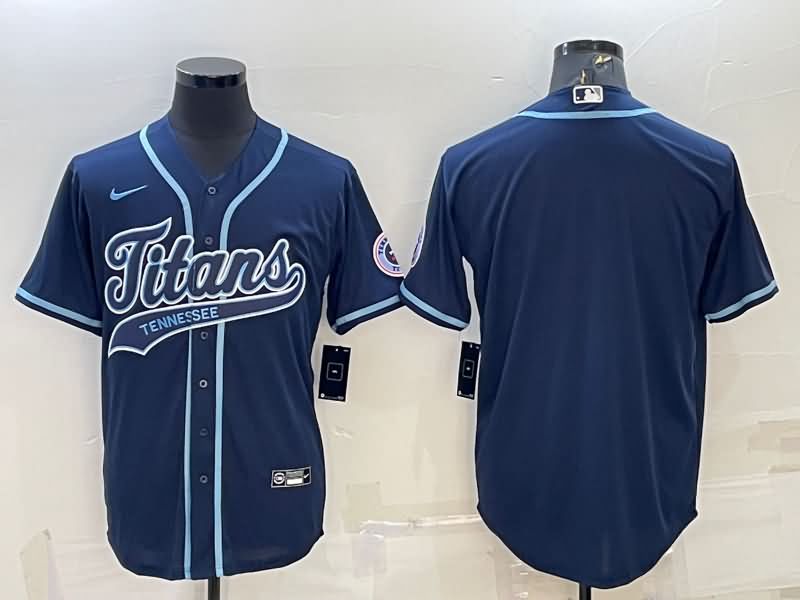 Tennessee Titans Dark Blue MLB&NFL Jersey