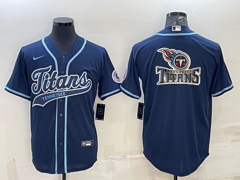 Tennessee Titans Dark Blue MLB&NFL Jersey