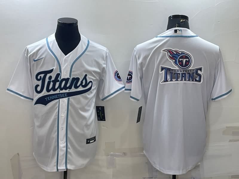 Tennessee Titans White MLB&NFL Jersey