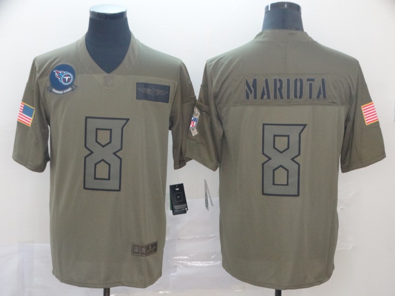 Tennessee Titans Olive Salute To Service NFL Jersey