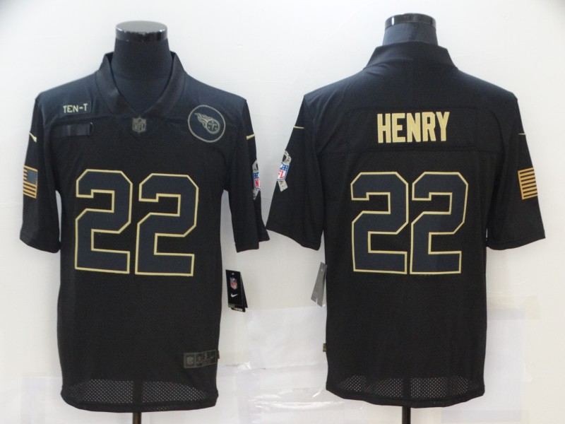 Tennessee Titans Black Gold Salute To Service NFL Jersey