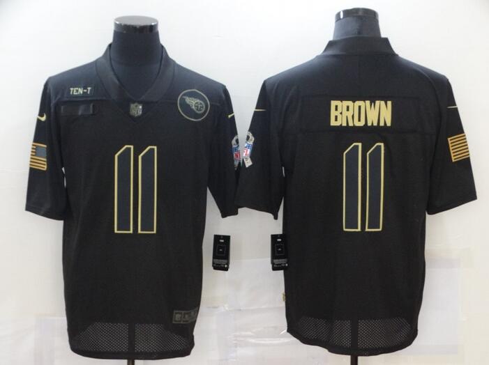 Tennessee Titans Black Gold Salute To Service NFL Jersey