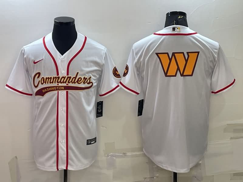 Washington Football Team White MLB&NFL Jersey