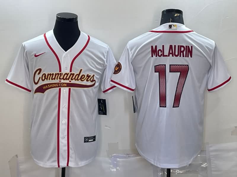 Washington Football Team White MLB&NFL Jersey