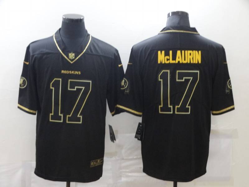 Washington Football Team Black Gold Retro NFL Jersey