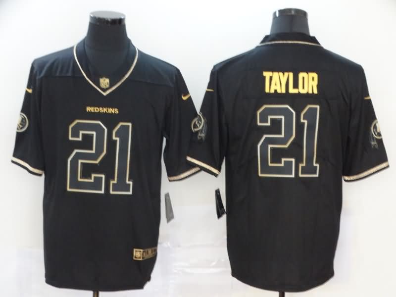 Washington Football Team Black Gold Retro NFL Jersey