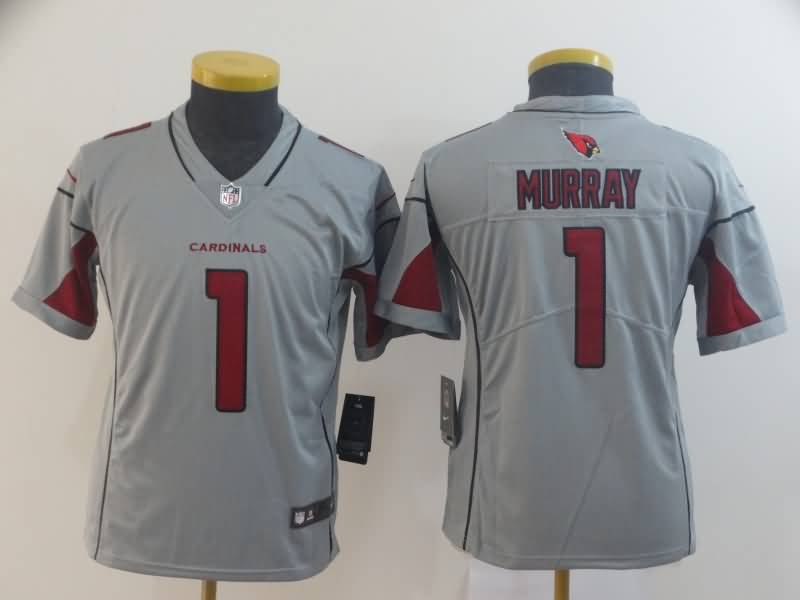 Kids Arizona Cardinals Grey #1 MURRAY Inverted Legend NFL Jersey