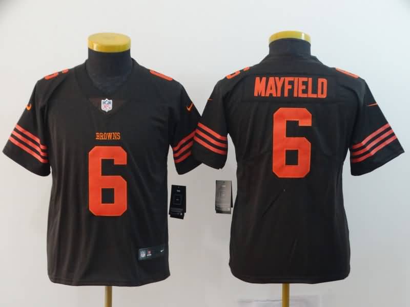 Kids Cleveland Browns Brown #6 MAYFIELD NFL Jersey