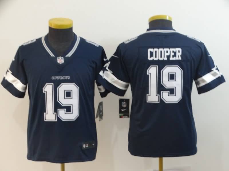 Kids Dallas Cowboys Dark Blue #19 COOPER NFL Jersey