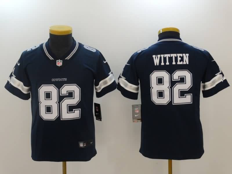 Kids Dallas Cowboys Dark Blue #82 WITTEN NFL Jersey