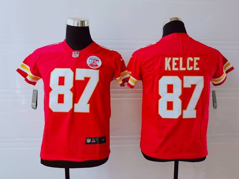 Kids Kansas City Chiefs Red #87 KELCE NFL Jersey