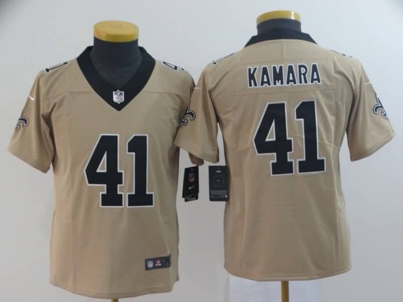 Kids New Orleans Saints Tan #41 KAMARA Inverted Legend NFL Jersey