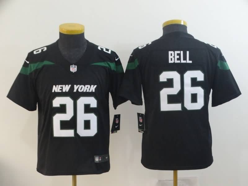 Kids New York Jets Black #26 BELL NFL Jersey