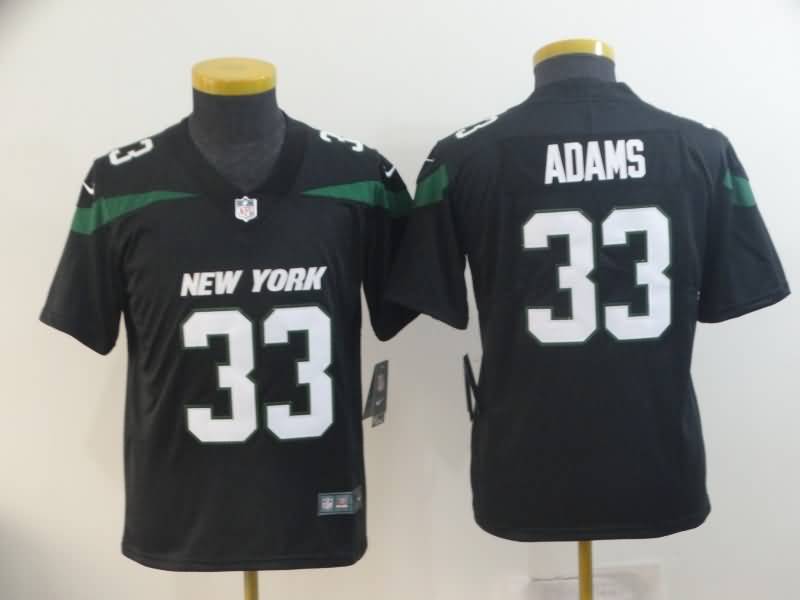 Kids New York Jets Black #33 ADAMS NFL Jersey